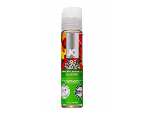 Съедобный лубрикант со вкусом тропических фруктов JO H2O Tropical passion, 30 мл