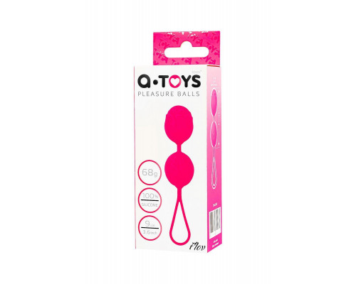 Вагинальные шарики A-Toys by TOYFA Flov, силикон, розовый, 15  см