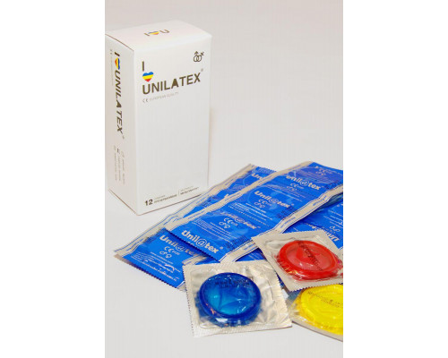 Презервативы Unilatex, multifrutis, аромат, цветные, 19 см, 5,4 см, 15 шт.
