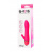 Вибратор с клиторальным стимулятором A-Toys by TOYFA Liby , силикон, розовый, 15 см
