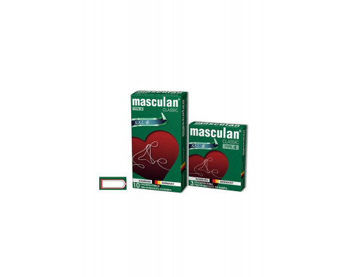 Презервативы Masculan, classic 4, XXL, увеличенного размера, 20 см, 5,4 см, 10 шт.