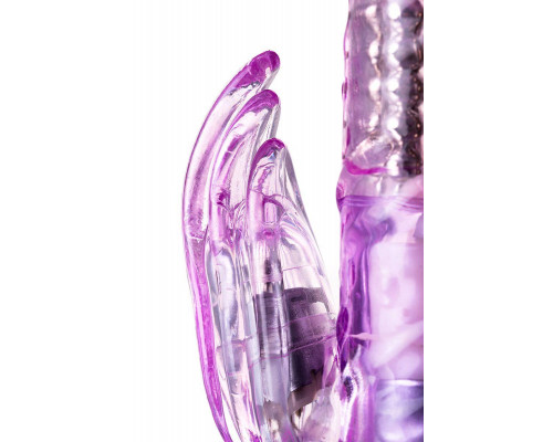 Вибратор с клиторальным стимулятором A-Toys by TOYFA High-Tech fantasy, TPE, фиолетовый, 22 см