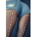 Колготки Erolanta Net Magic из мелкой сетки со швом-вырезами сзади, черные, S/L