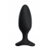 Анальная втулка LOVENSE Hush 2 (M), силикон, черная, 13,5 см, Ø 4,4 см