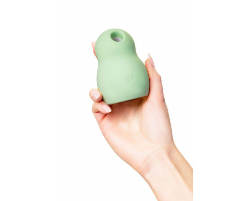 Вакуумный стимулятор клитора с вибрацией Satisfyer Pro To Go 1, мятный, 9 см