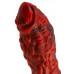 Вибратор Black&Red by TOYFA Monster Docus, силикон, красно-черный, 20 см