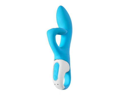 Нереалистичный вибратор Satisfyer Embrace me, силикон, бирюзовый, 22,5 см