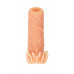 Насадка реалистичная KOKOS NUDE SLEEVE с дополнительной стимуляцией, TPE, телесная, 12 см