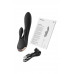 Вибратор с клиторальным стимулятором Satisfyer Double Flex Connect App, черный, силикон, 20 см