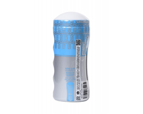 Мастурбатор нереалистичный MensMax Colors Ring Blue, TPE, белый, 15 см