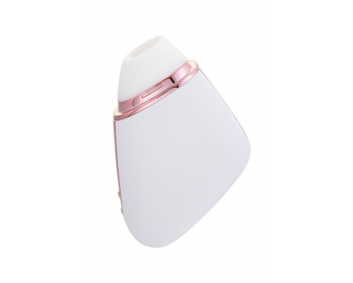 Вакуум-волновой стимулятор с вибрацией Satisfyer Love Triangle Connect App, силикон, белый, 8,8 см