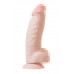 Фаллоимитатор-гигант LoveToy, реалистичный, TPE, телесный, 26 см, Ø 7,5 см