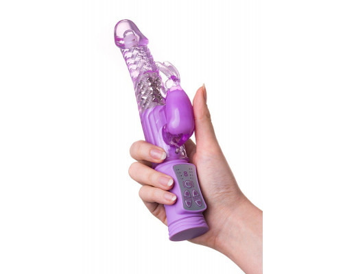 Вибратор с клиторальным стимулятором A-Toys by TOYFA High-Tech fantasy, TPE, фиолетовый, 22, 5 см