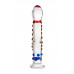 Нереалистичный фаллоимитатор Sexus Glass, стекло, прозрачный, 20 см