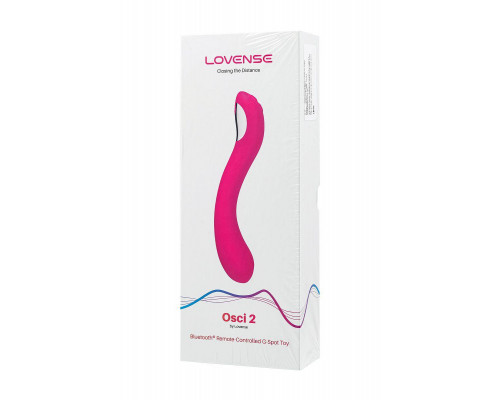 Нереалистичный вибратор LOVENSE Osci 2 G-spot, силикон, розовый, 22 см