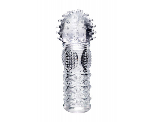 Насадка на палец A-Toys by TOYFA Hicks, TPE, прозрачный 8,5 см