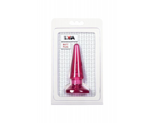 Анальная втулка TOYFA Basic, PVC, розовый, 9,5 см