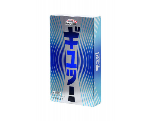 Презервативы Sagami, 6 fit v, латекс, 19 см, 5,3 см, 12 шт.