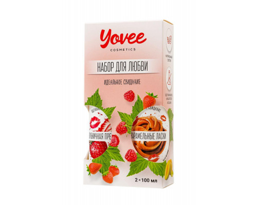Набор гелей-смазок Yovee для любви (721003+721013), вкусовые (клубника+карамель), 2х100 мл