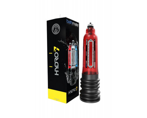 Гидропомпа Bathmate HYDRO7, ABS пластик, красная, 30 см (аналог Hercules)