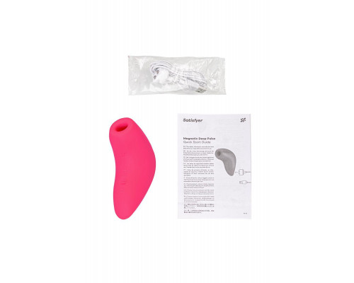 Вакуум-волновой стимулятор клитора Satisfyer Magnetic Deep Pulse, силикон, розовый, 11,6 см