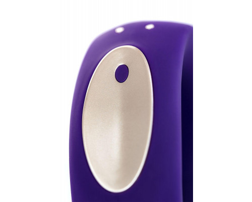 Вибромассажер для пар Satisfyer Double Plus Remote с пультом ДУ, силикон, фиолетовый, 8,8 см