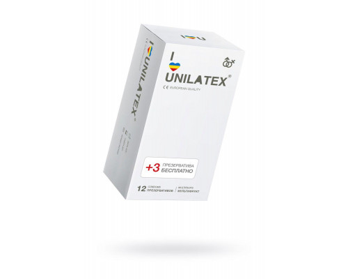 Презервативы Unilatex, multifrutis, аромат, цветные, 19 см, 5,4 см, 15 шт.