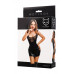 Платье Glossy Rimma с сеточкой из материала Wetlook, черное, L