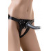Страпон LoveToy с поясом Harness с 2 насадками, PVC, чёрный, 20 см