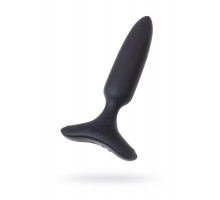 Анальная втулка LOVENSE Hush 2 (XS), силикон, черная, 12,1 см, Ø 2,5 см