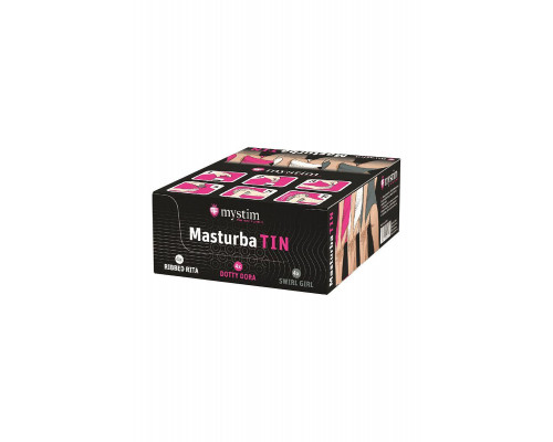 Набор мастурбаторов Mystim Mystim MasturbaTIN set, TPE, белый, 5,5 см