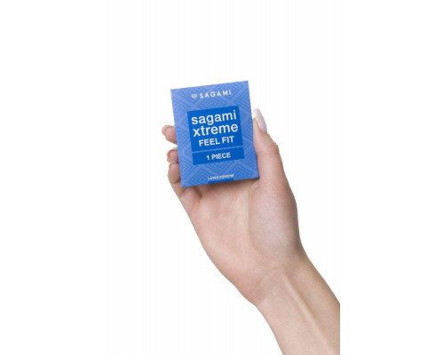 Презервативы Sagami, extreme, feel fit, гладкие, 19 см, 5,1 см, 1 шт.