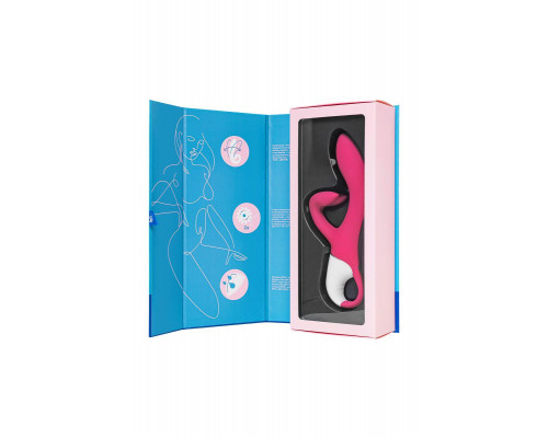 Нереалистичный вибратор Satisfyer Embrace me, силикон, малиновый, 22,5 см