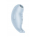 Вакуумный стимулятор клитора с вибрацией Satisfyer Seal You Soon, силикон, голубой, 11 см