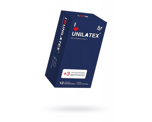 Презервативы Unilatex, extra strong, гладкие, 19 см, 5,4 см, 15 шт.