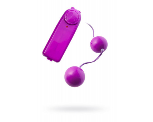 Вагинальные шарики с вибрацией TOYFA Basic, ABS пластик, фиолетовый, 12,2 см
