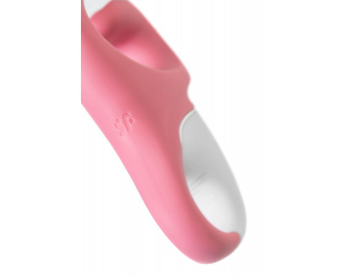 Нереалистичный вибратор Satisfyer Hug me Connect App, силикон, розовый, 20,5 см