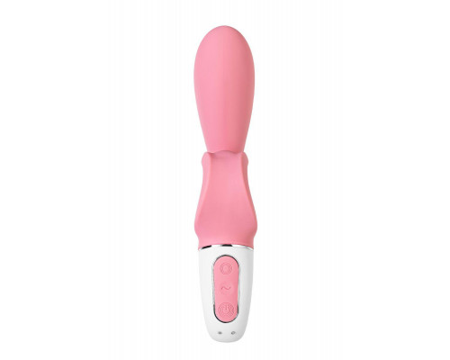 Нереалистичный вибратор Satisfyer Hug me Connect App, силикон, розовый, 20,5 см