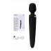 Нереалистичный вибратор Satisfyer Wand-er Woman, ABS пластик, черный, 34 см