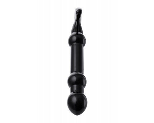 Нереалистичный фаллоимитатор Sexus Glass, стекло, черный, 19 см