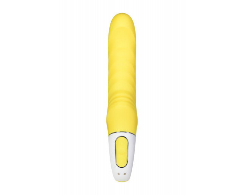 Нереалистичный вибратор Satisfyer Vibes Yummy Sunshine, силикон, желтый, 22,5 см.