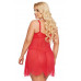 Ночная сорочка и стринги SoftLine Collection Carla, красный, XL