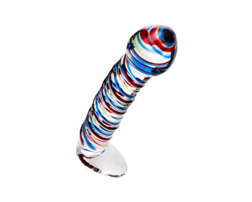 Нереалистичный фаллоимитатор Sexus Glass, стекло, прозрачный, 16,5 см