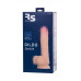 Фаллоимитатор RealStick Silicone Chris H, телесный, 17,5 см