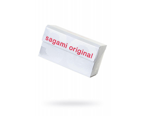 Презервативы Sagami, original 0.02, полиуретан, 19 см, 5,8 см, 12 шт.