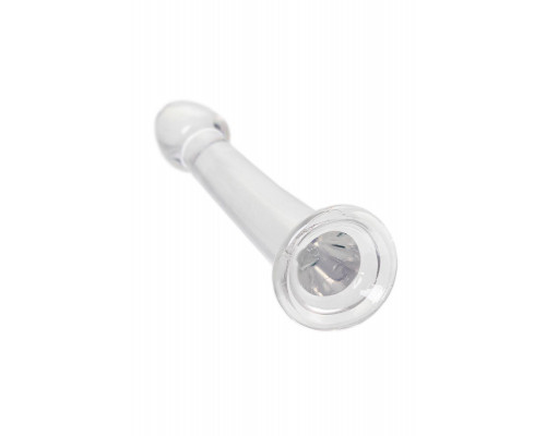 Нереалистичный фаллоимитатор TOYFA Basic Jelly Dildo S, TPE, прозрачный, 15,5 см