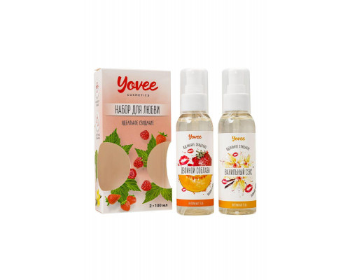 Набор гелей-смазок Yovee для любви (721007+721011), вкусовые (клубника/дыня+ваниль.сливки), 2х100 мл