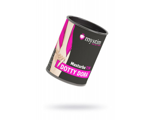 Мастурбатор Mystim MasturbaTIN Dotty Dora, TPE, белый, 4,5 см
