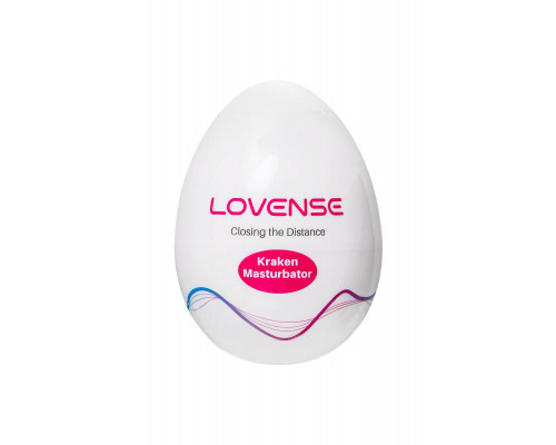 Мастурбатор нереалистичный LOVENSE Kraken, TPE, белый, 6,2 см
