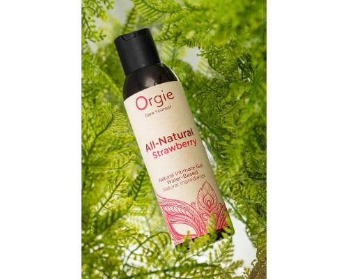 Интимный гель Orgie ALL - NATURAL STRAWBERRY на водной основе, 150 мл